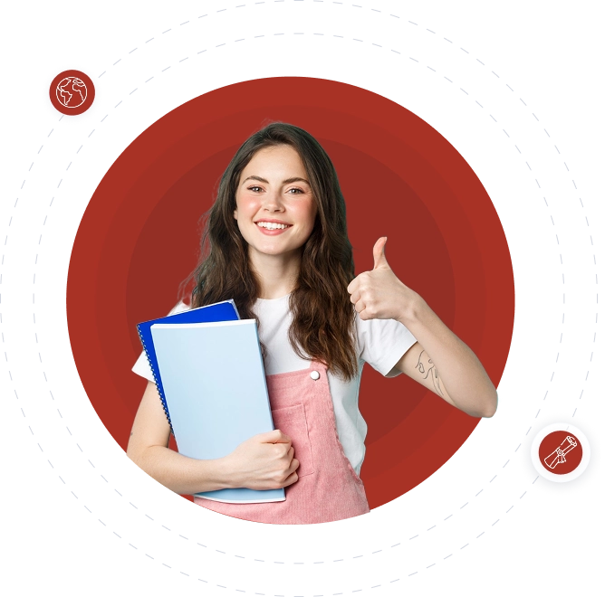 Kırmızı Çember İçinde Öğrenci